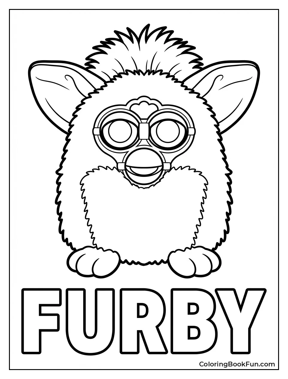 Smiling Classic Furby Portrait