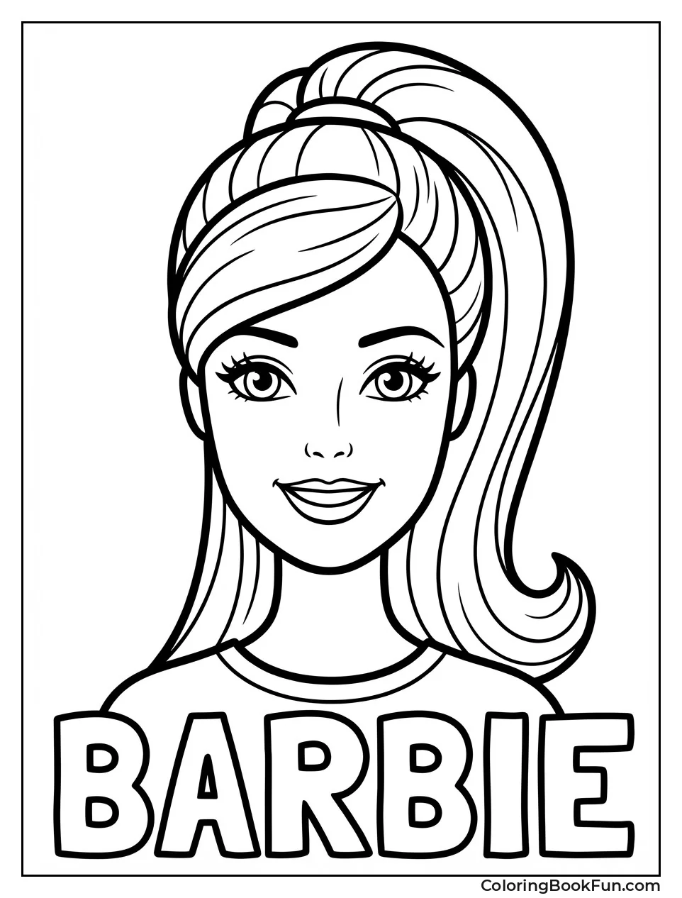 Smiling Barbie Portrait