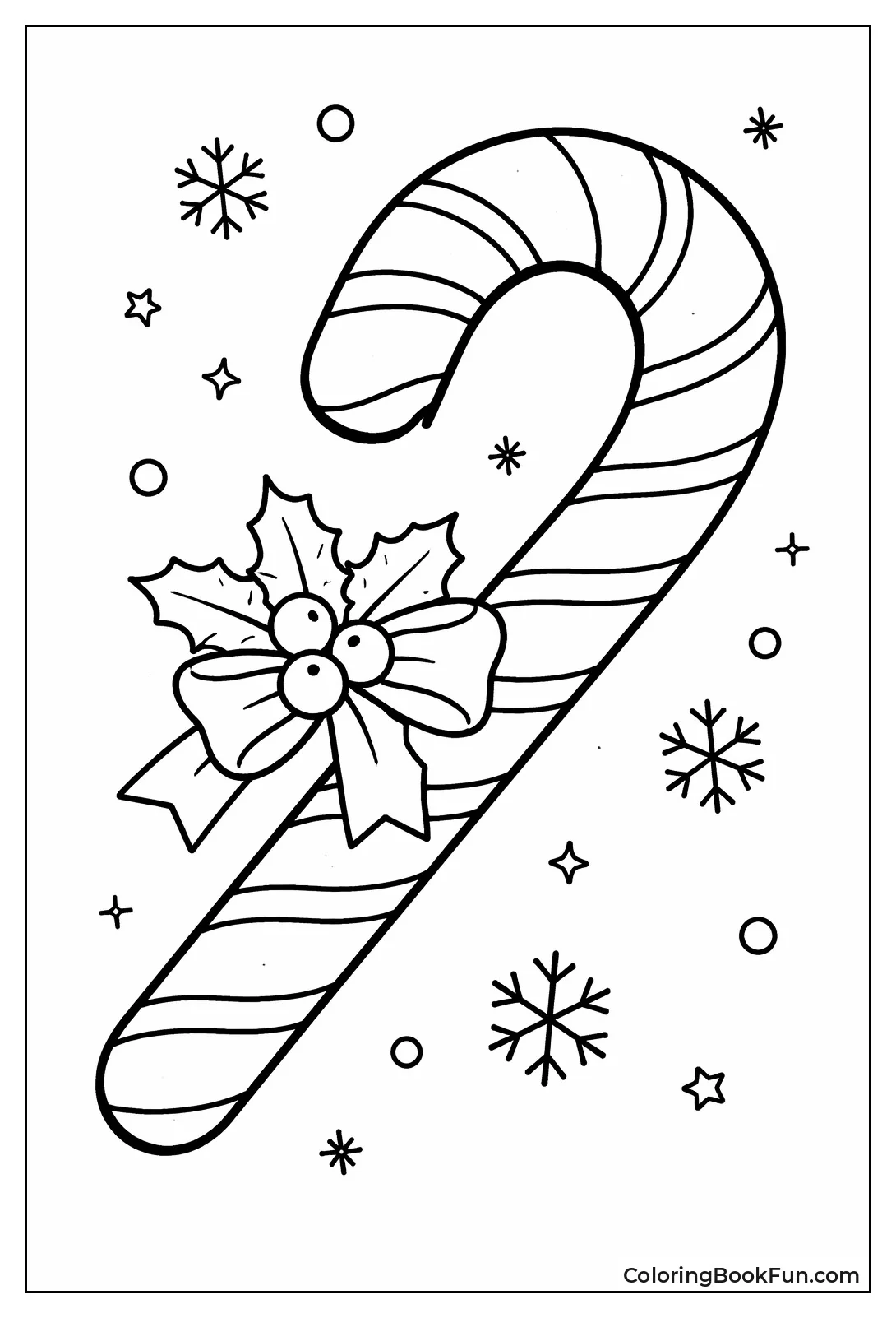 Classic Curved Candy Cane