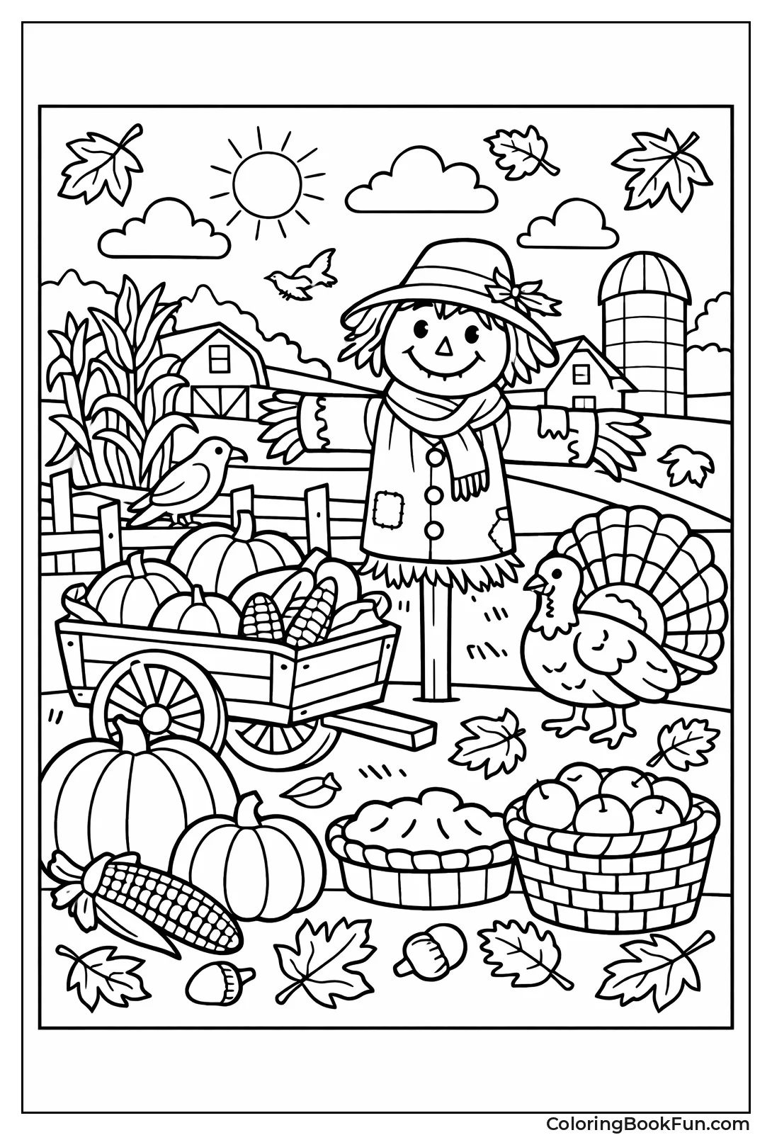 Scarecrows Guard Fall Farm