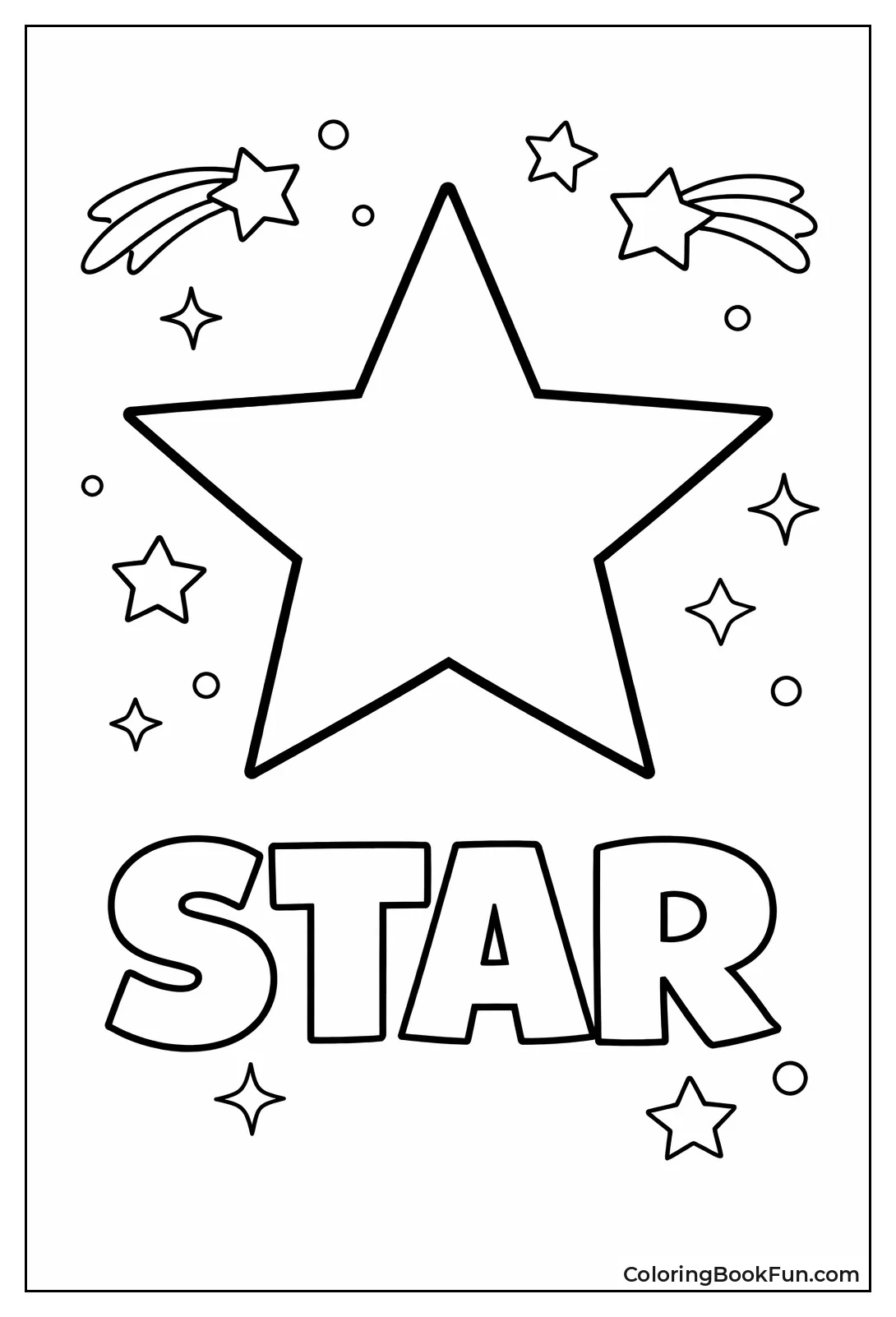 Bold Five-Point Star Outline