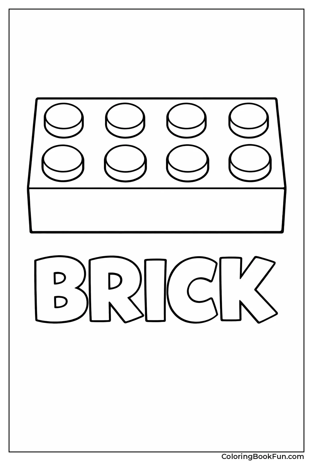 Simple 2x4 Lego Brick