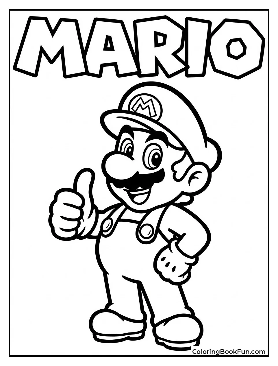 Smiling Mario Gives Thumbs Up
