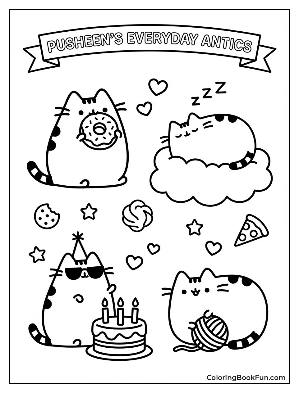 Classic Pusheen Playing