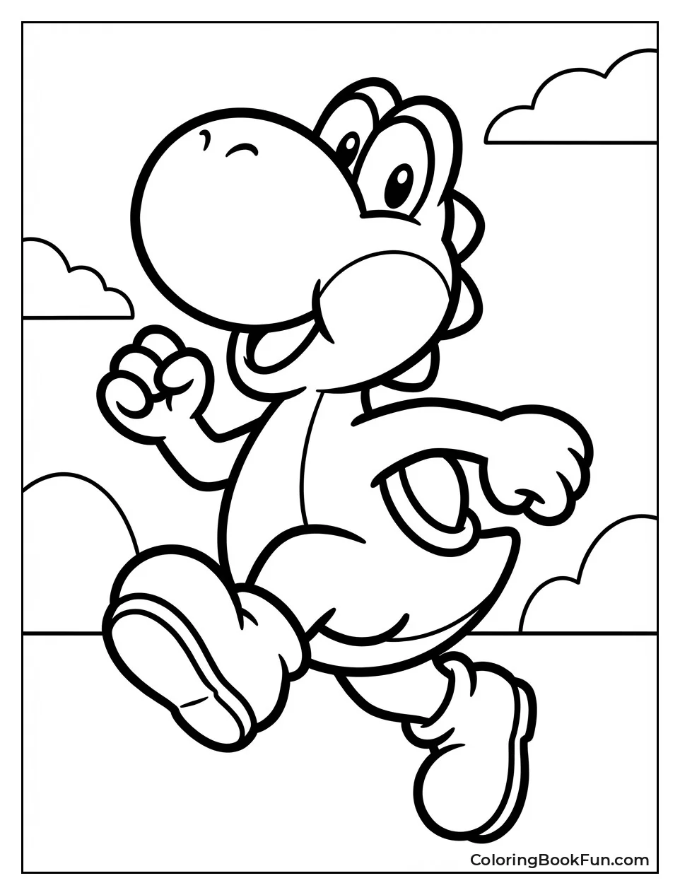 Classic Green Yoshi Pose
