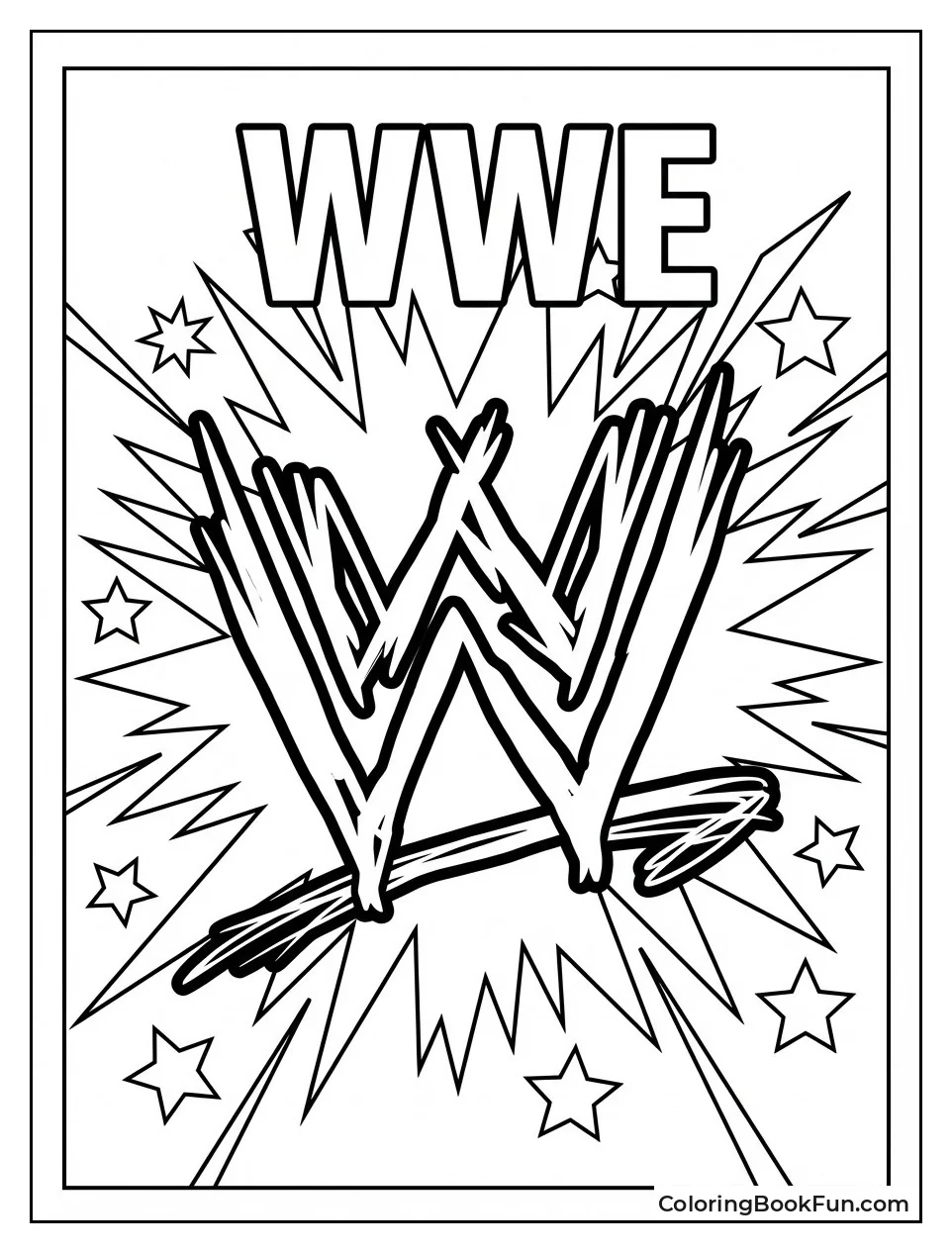 Classic WWE Logo Burst