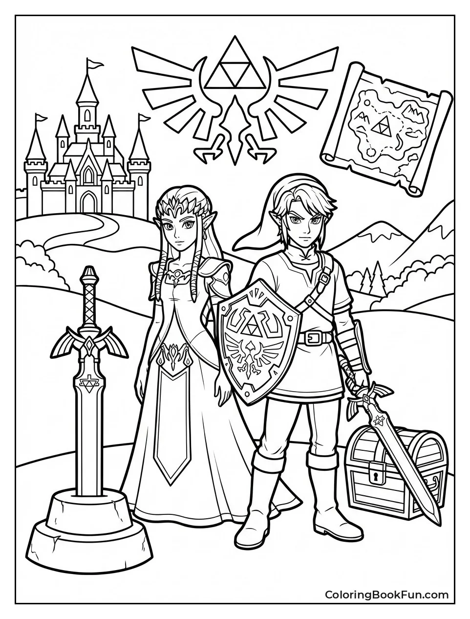 Zelda Heroes Hunt Treasures