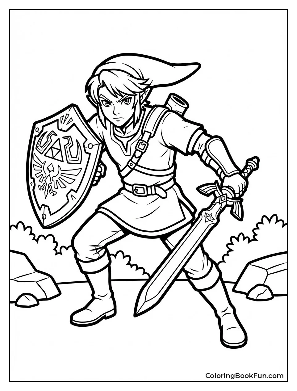 Classic Link Strikes Adventure Pose