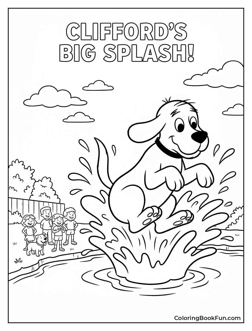 Clifford Cannonballs into Ocean