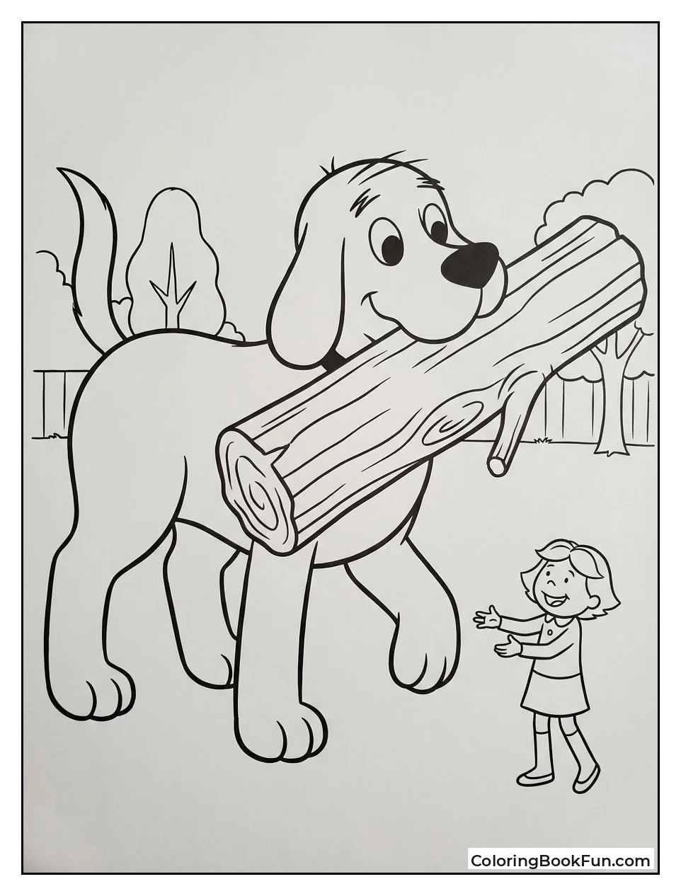 Clifford Fetches Big Tree