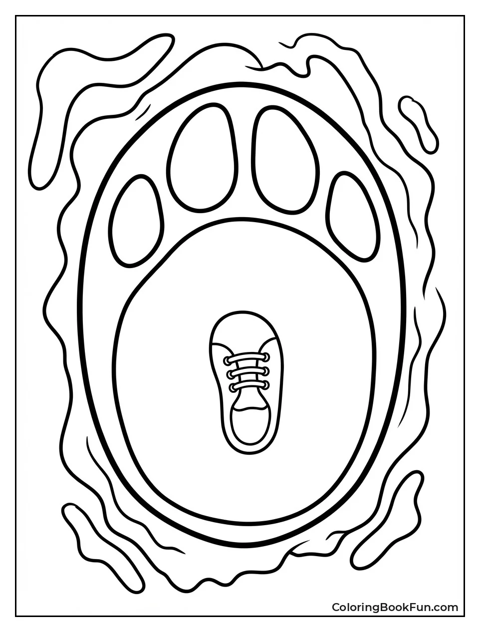 Giant Clifford Paw Print