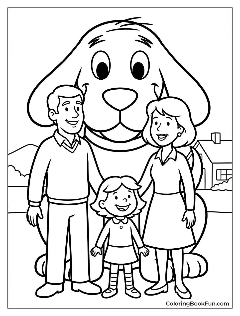 Howard Family with Clifford