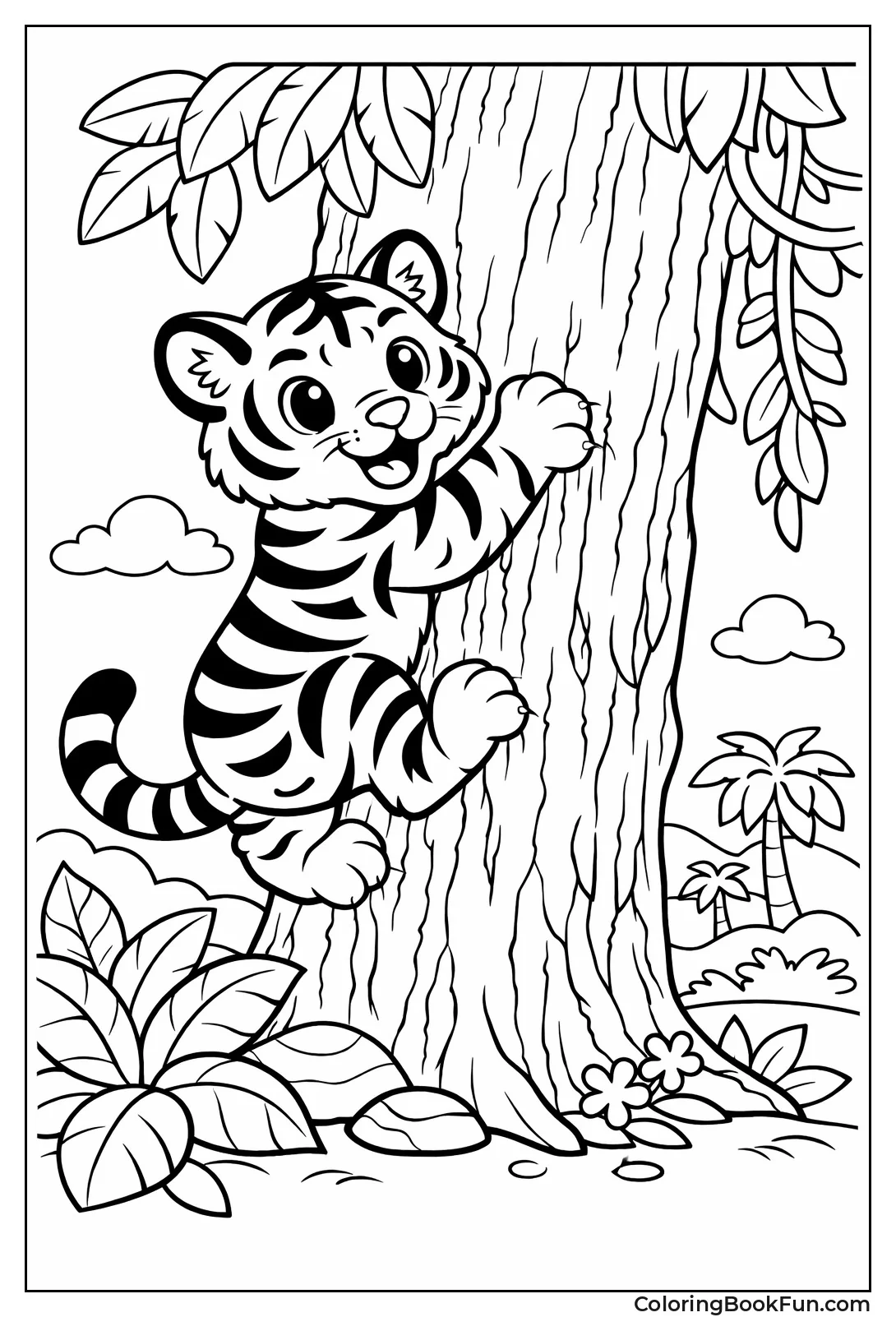 Climbing Tree Tiger