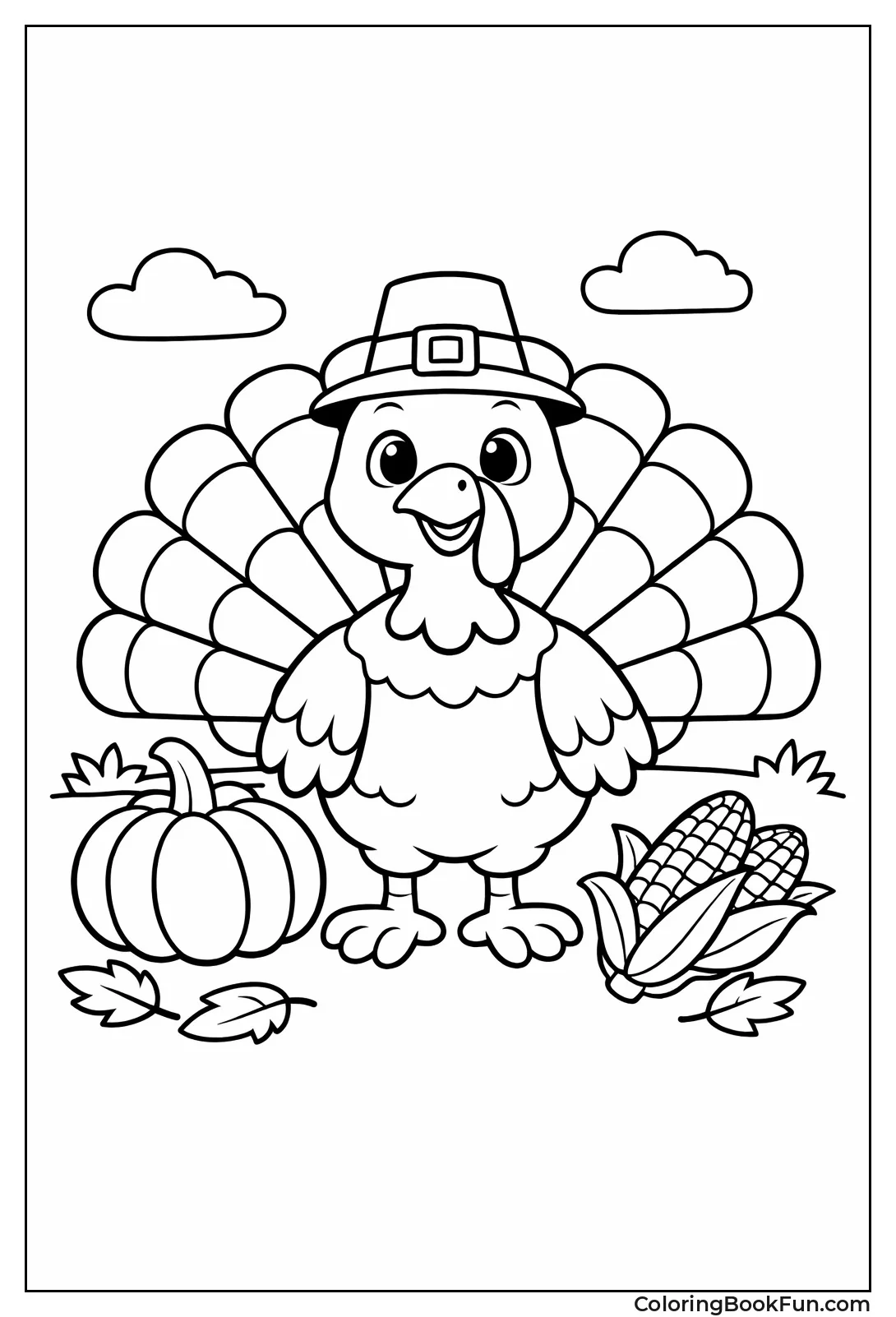 Clipart Style Turkey