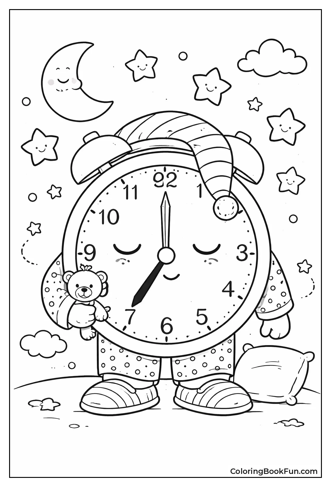 Sleepy Alarm Clock Character