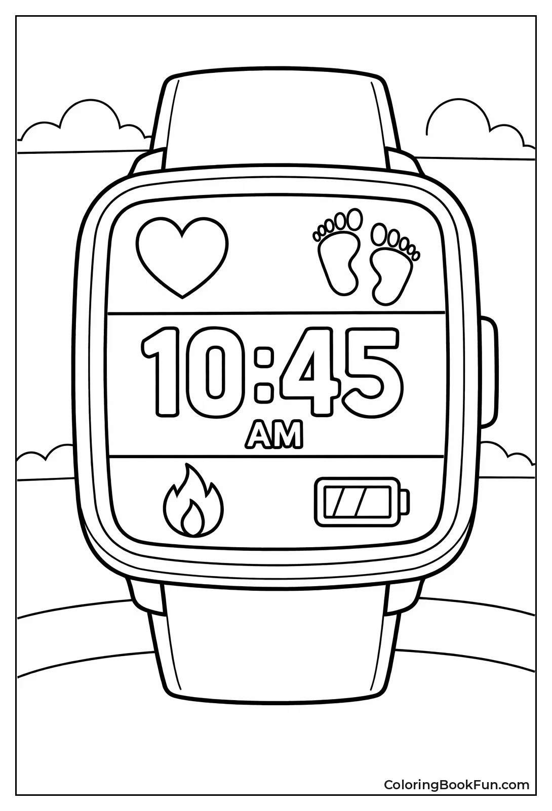 Smart Watch with Icons