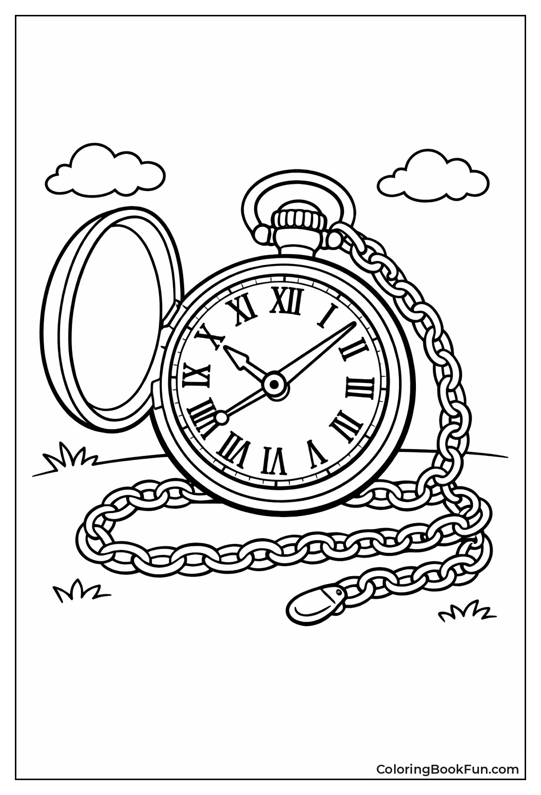 Open Vintage Pocket Watch