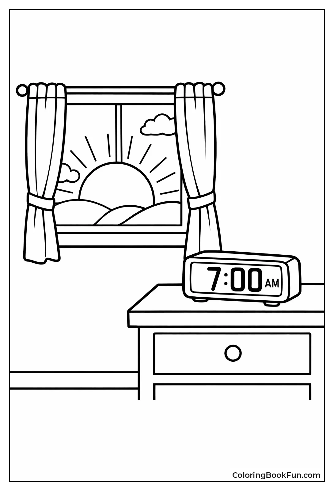 Morning Clock by Window