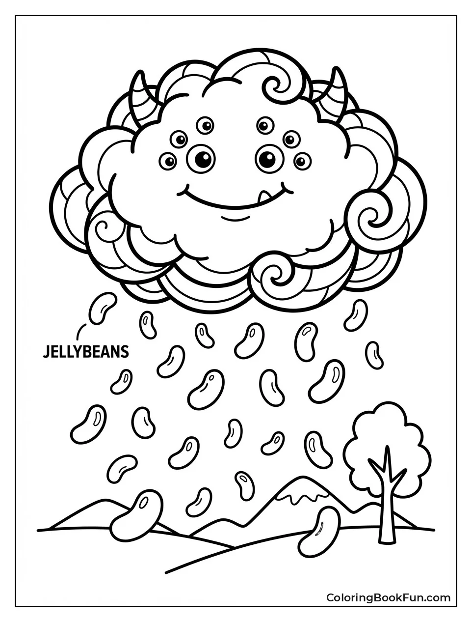 Cloud Monster Drops Jellybeans