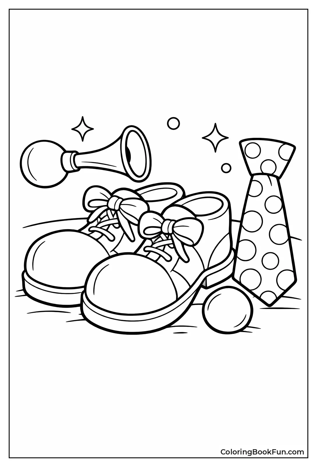 Clown Props on Table