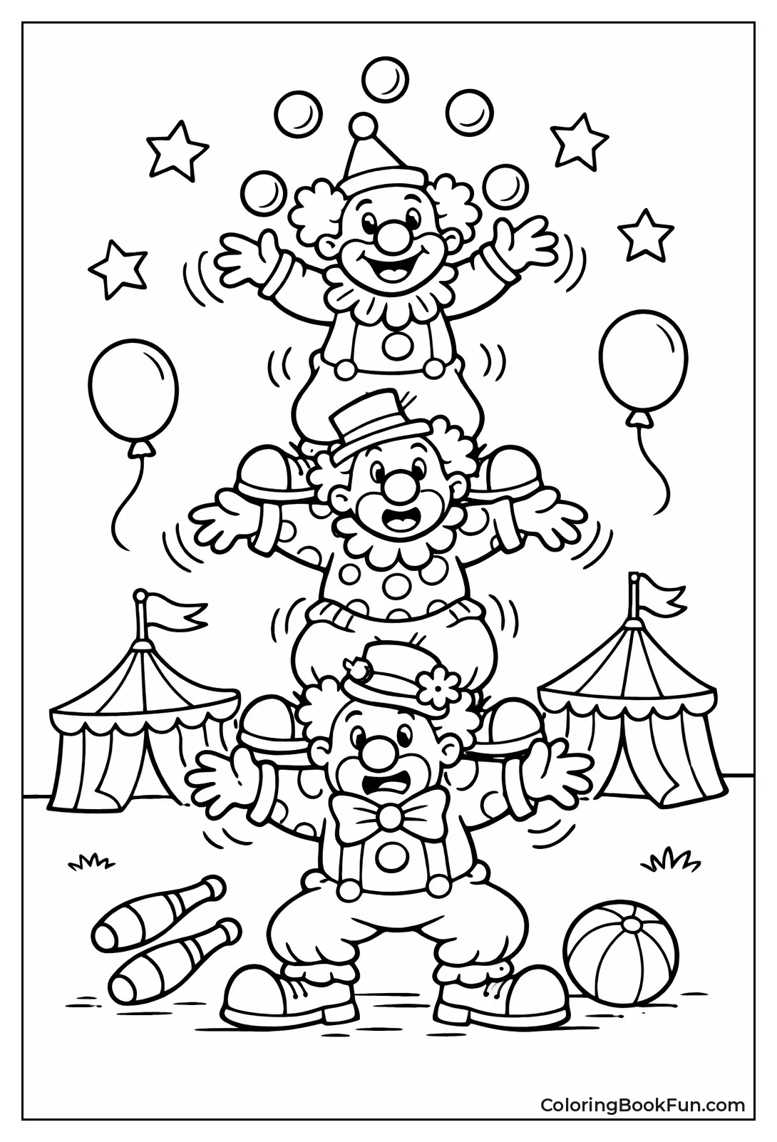 Wobbly Clown Pyramid