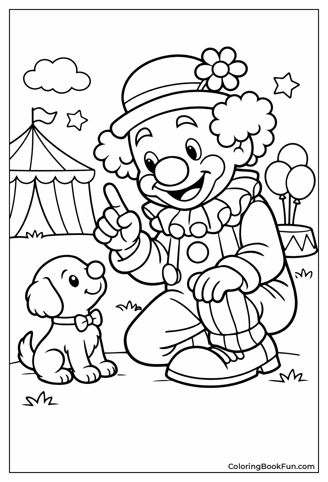 Clown with Puppy Nose