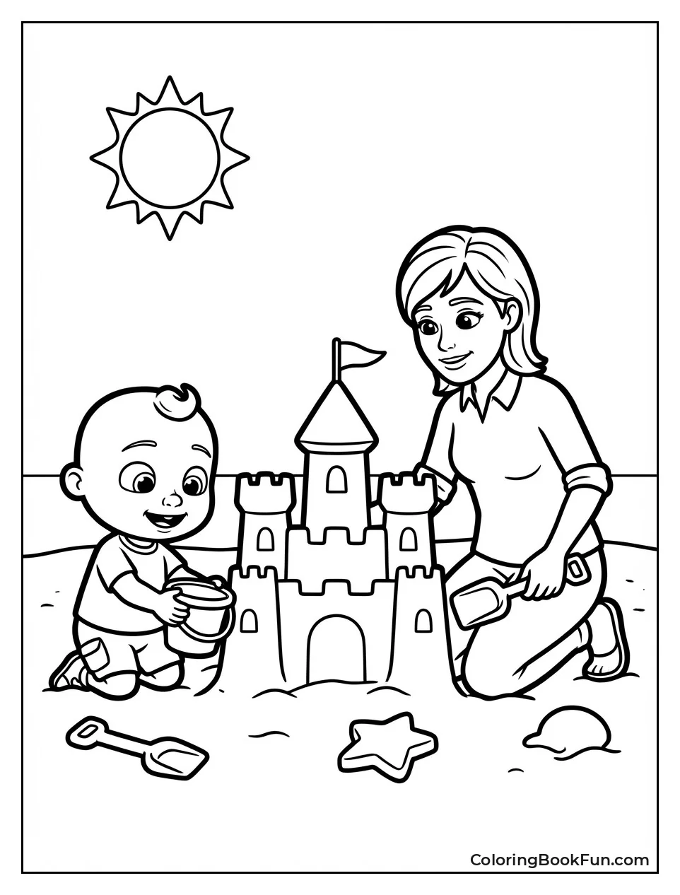 JJ Builds Sandcastle