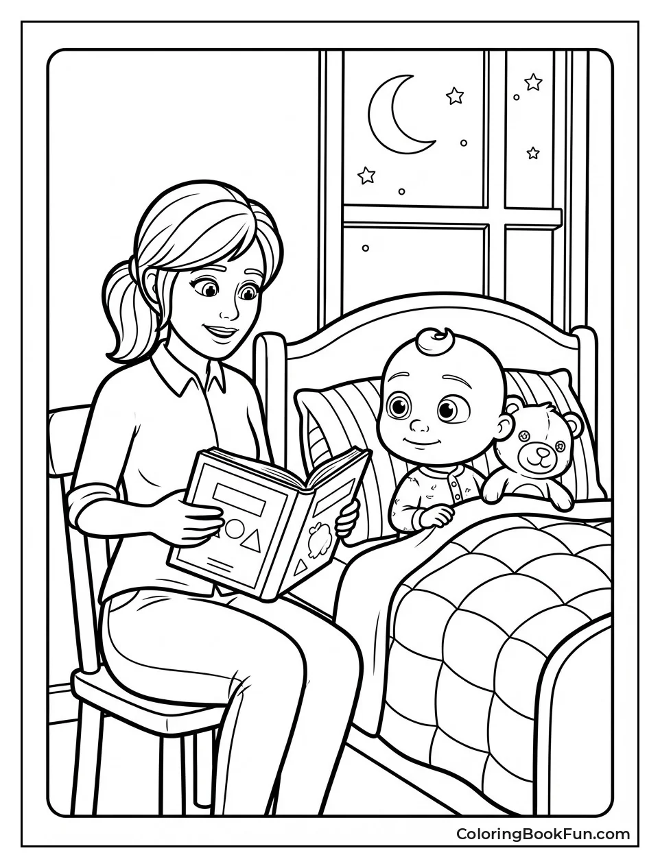 Mom Reads Bedtime Story