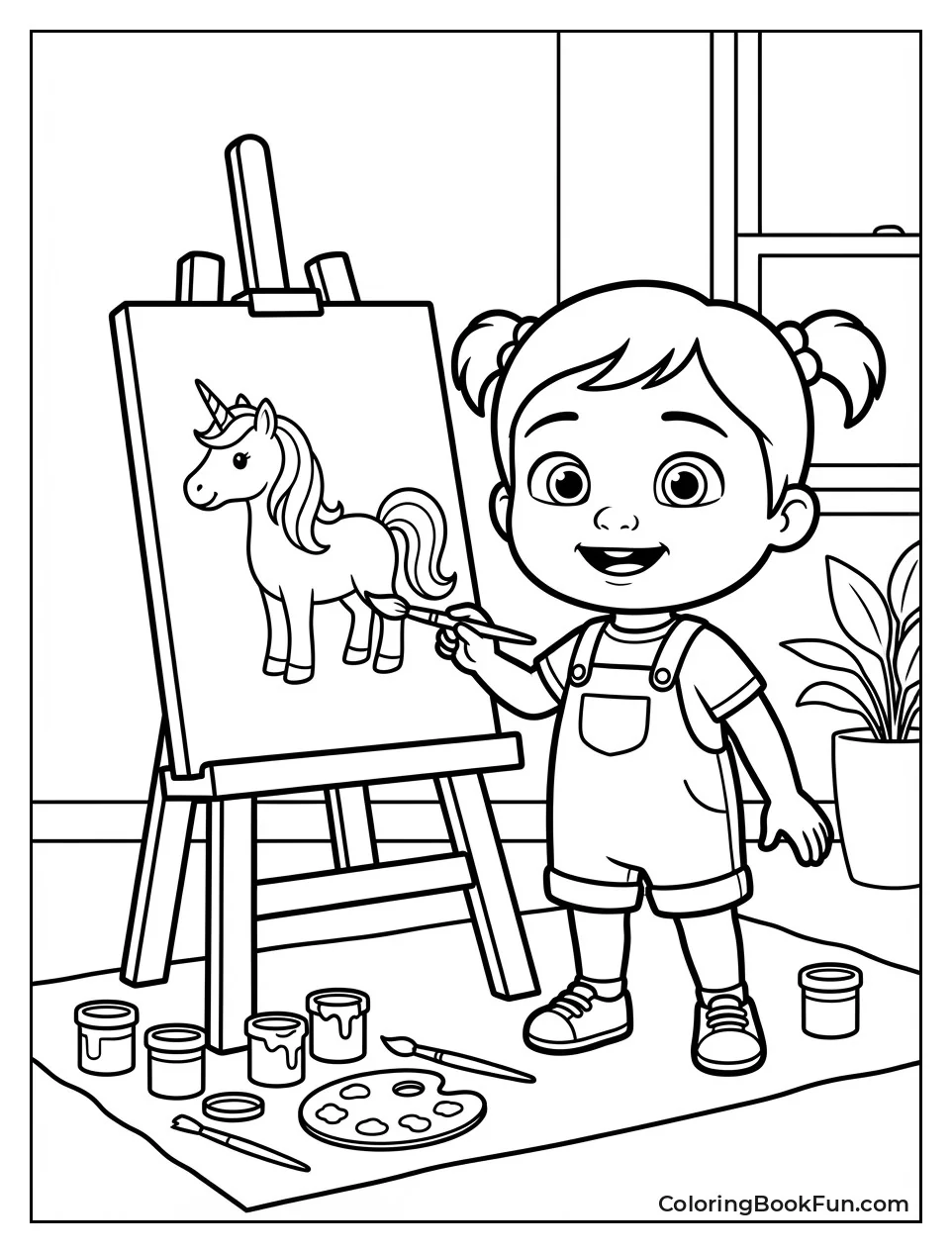 Bella Paints Unicorn
