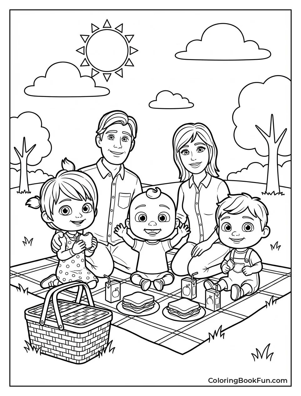 Family Picnics Outside