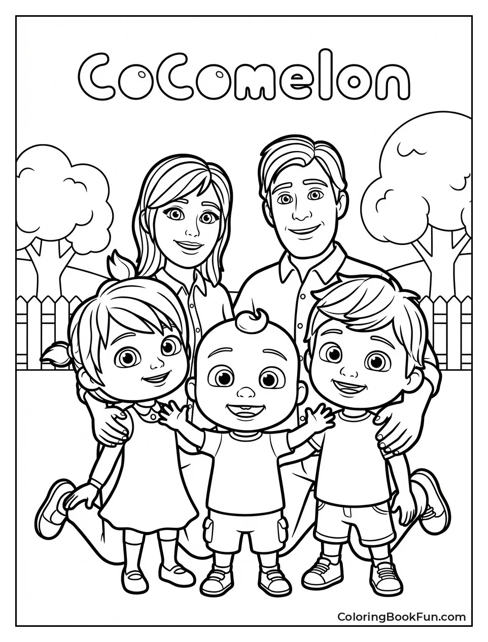 Family Poses Happily