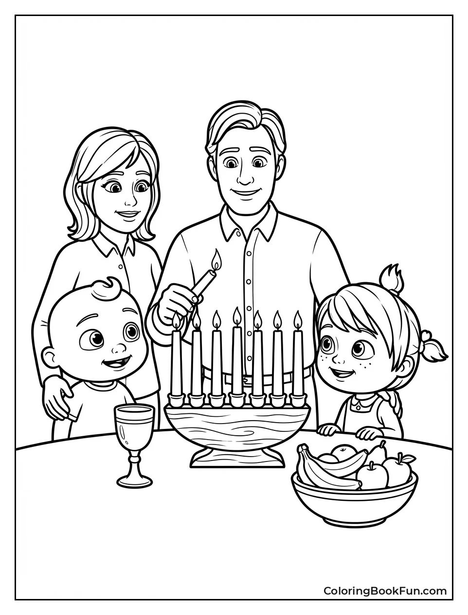 Family Lights Candles