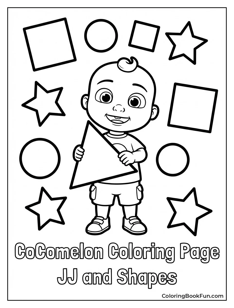 JJ Holds Triangle Shape