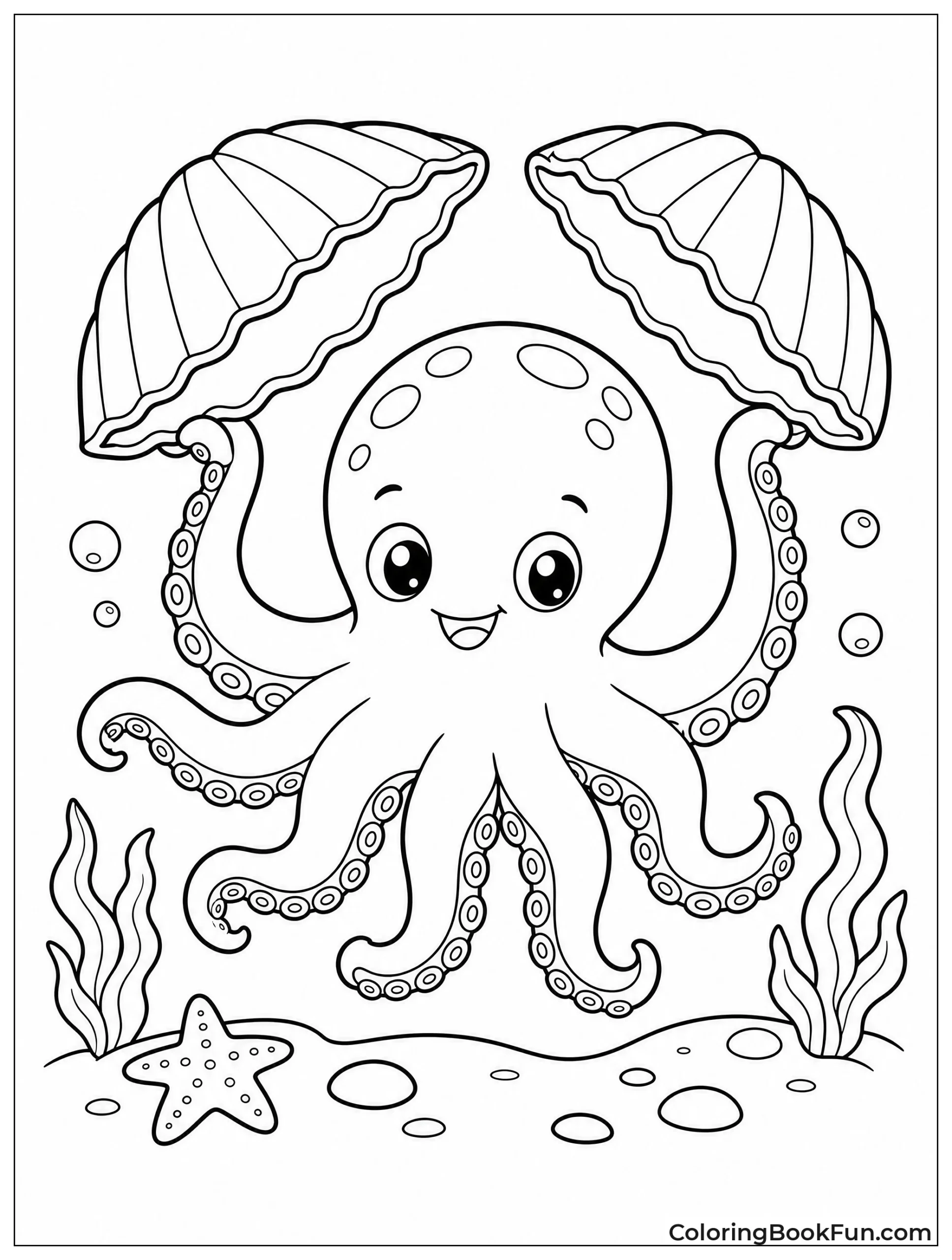 Coconut Octopus Carrying Shell Shelter