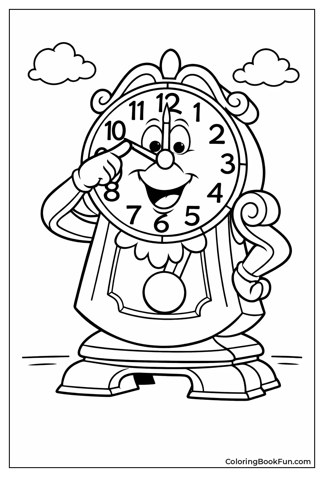 Cogsworth Clock from Movie
