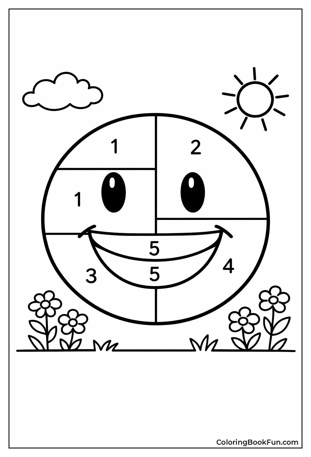 Color by Number Smile