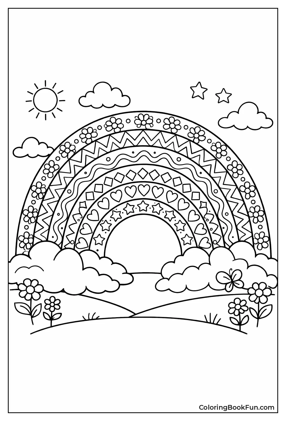 Patterned Rainbow Bands