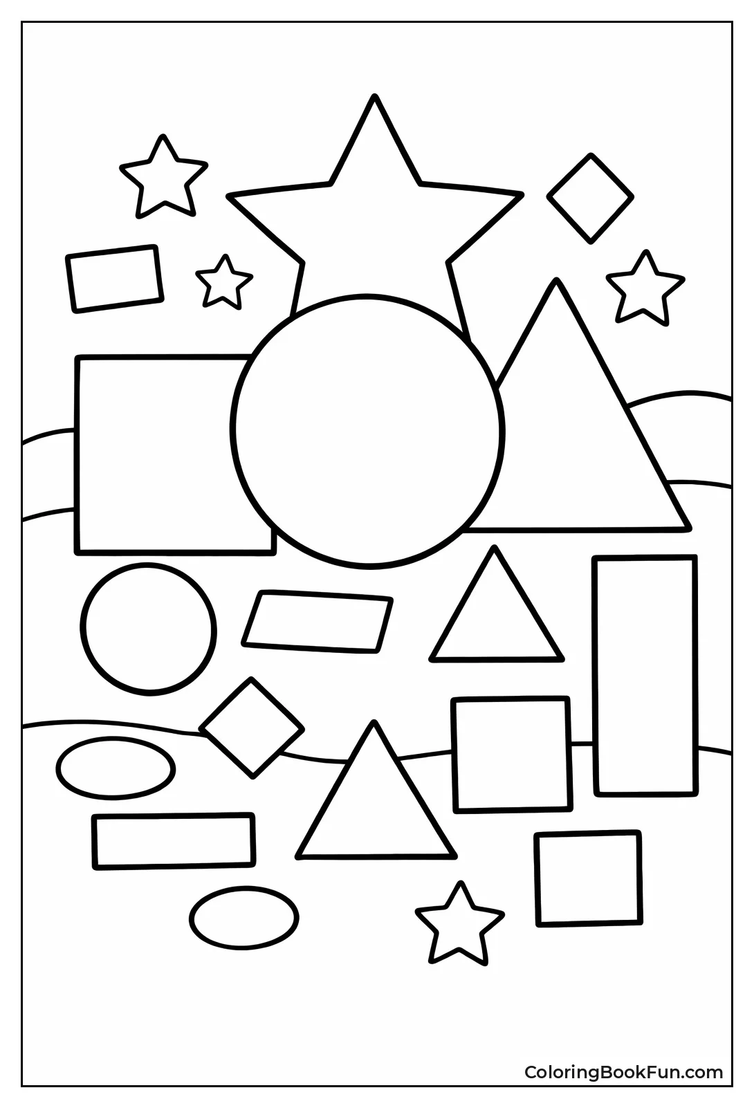 Vibrant Shapes to Color