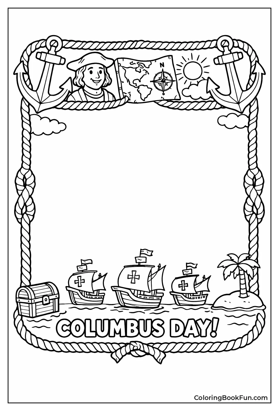 Ropes Anchors Frame Border