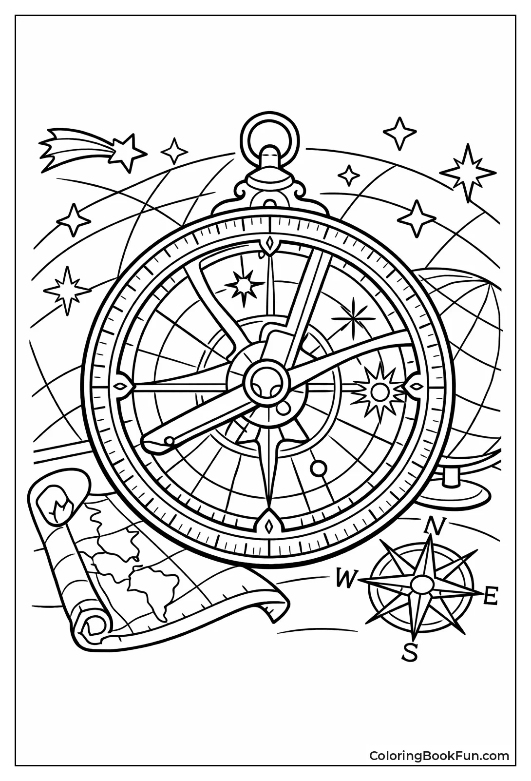 Astrolabe with Stars Lines