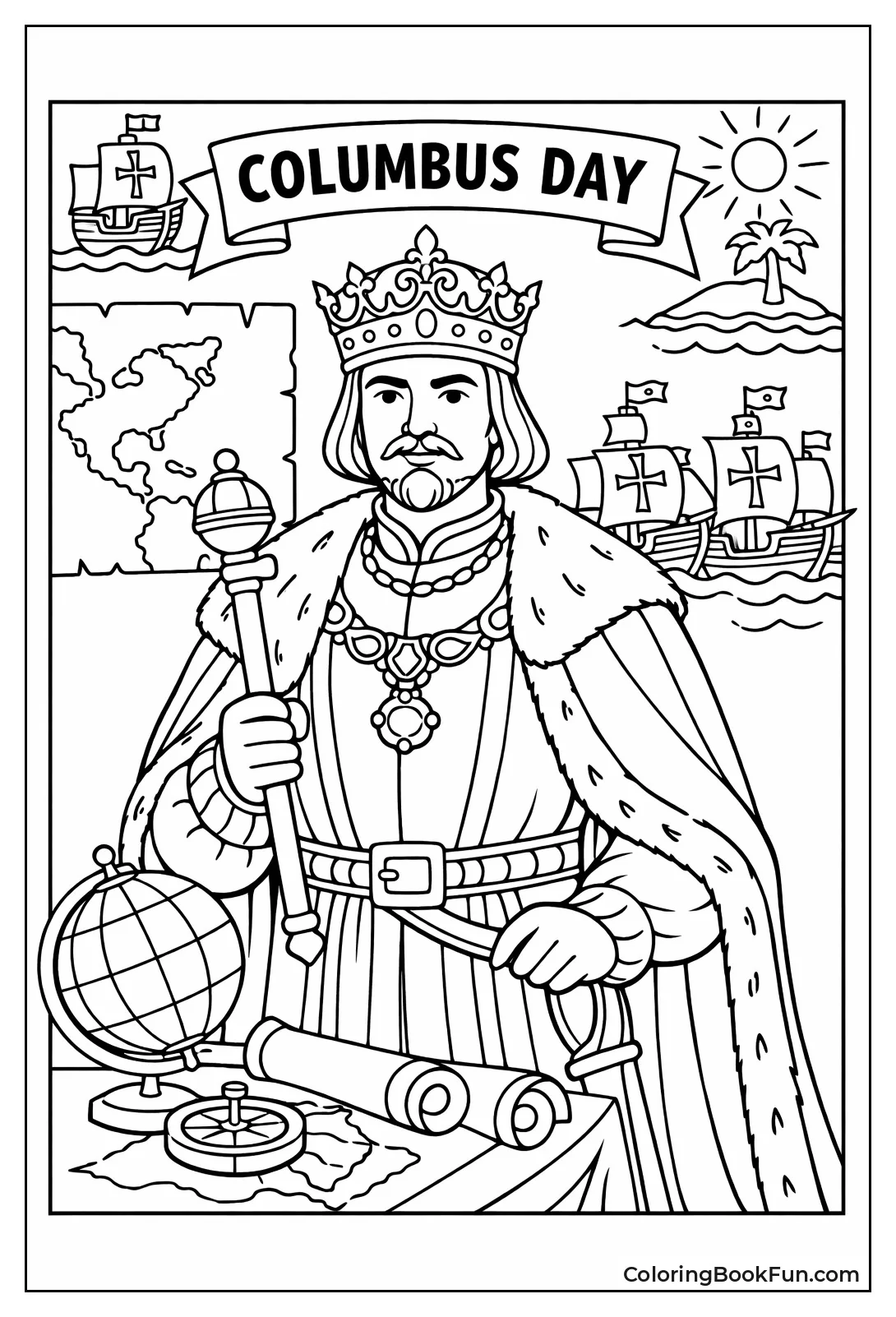 King Ferdinand Holding Scepter