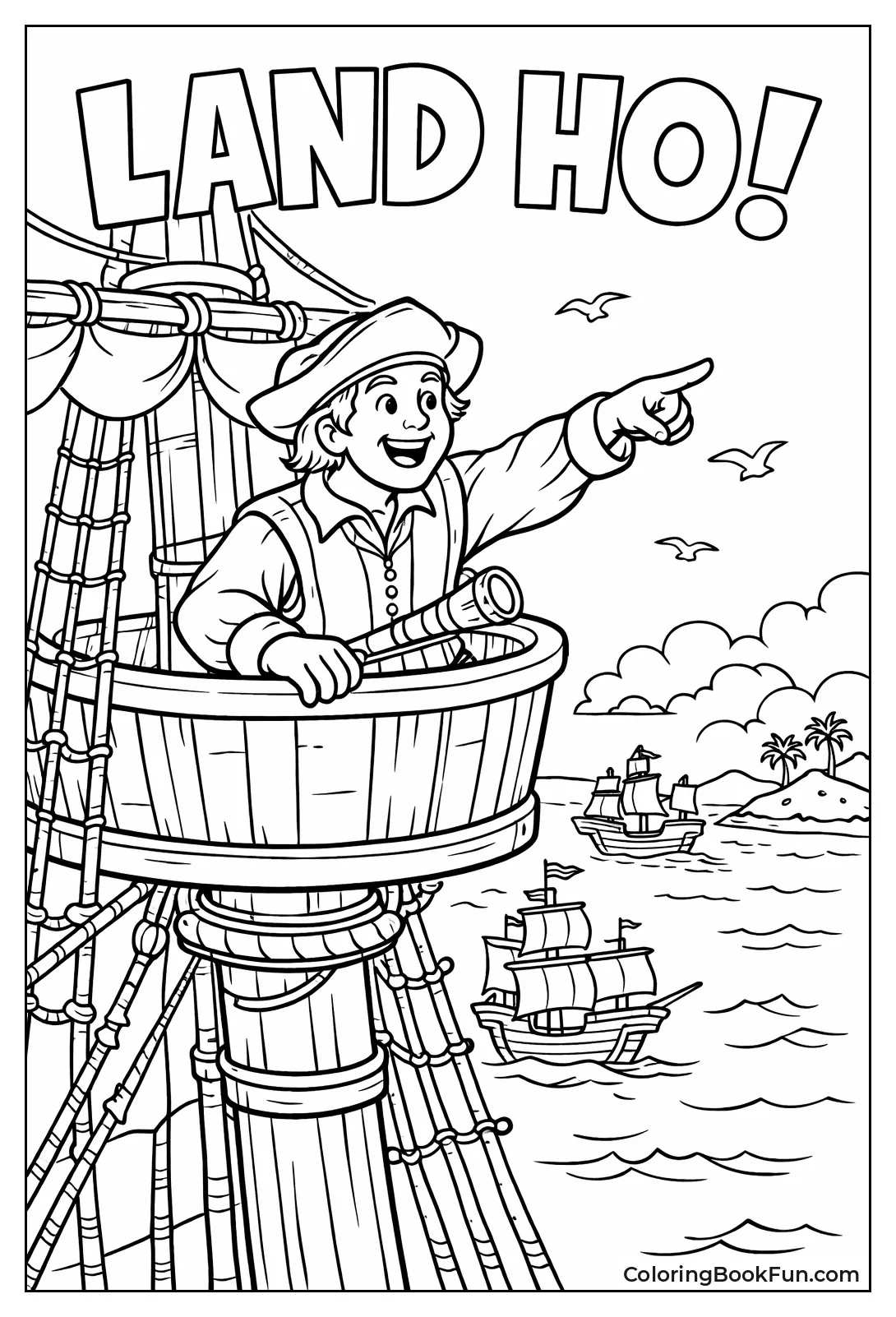 Sailor Points Land Horizon