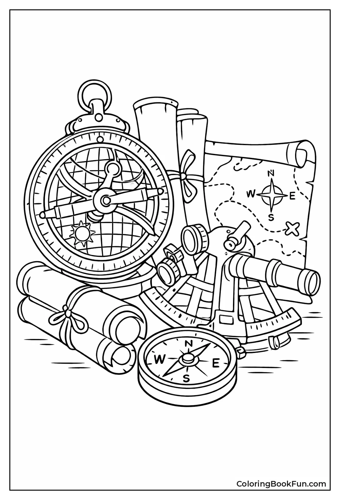 Navigation Tools Still Life