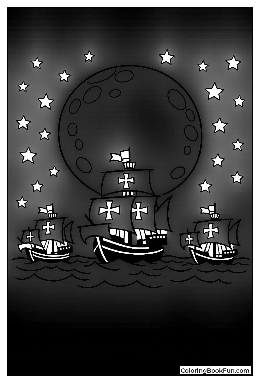 Ships under Moon Stars