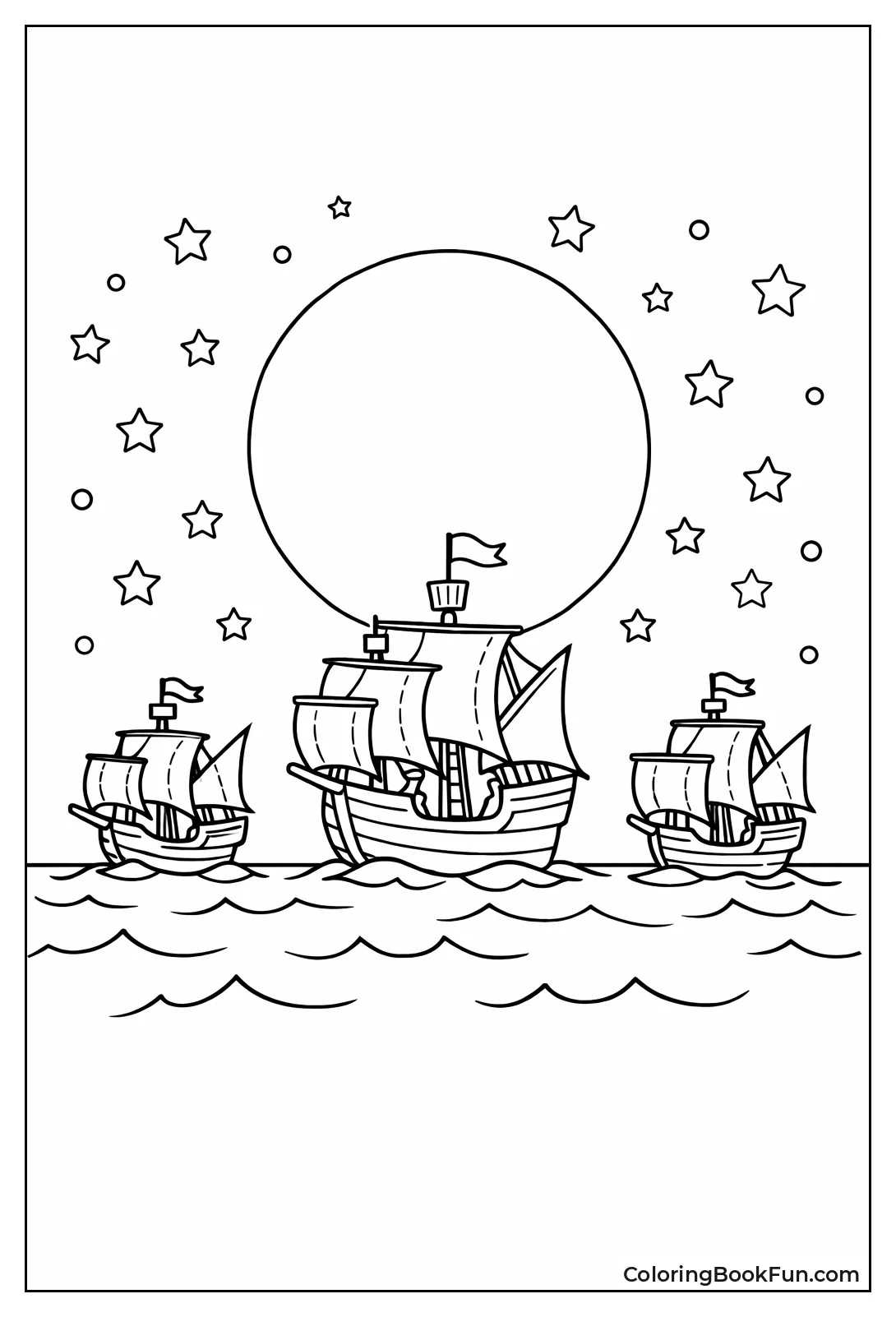 Ships under Moon Stars