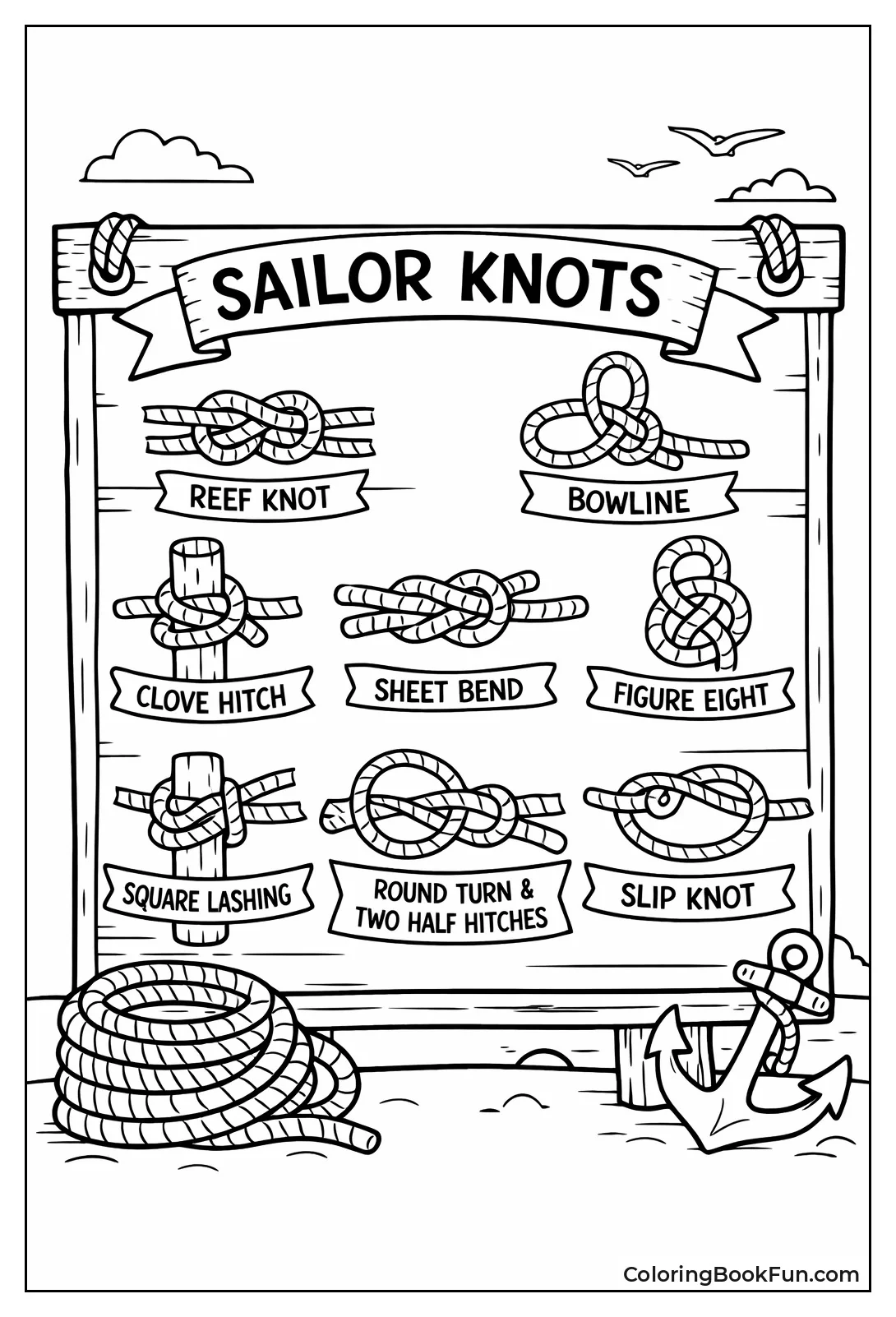 Sailors Knots Display Board