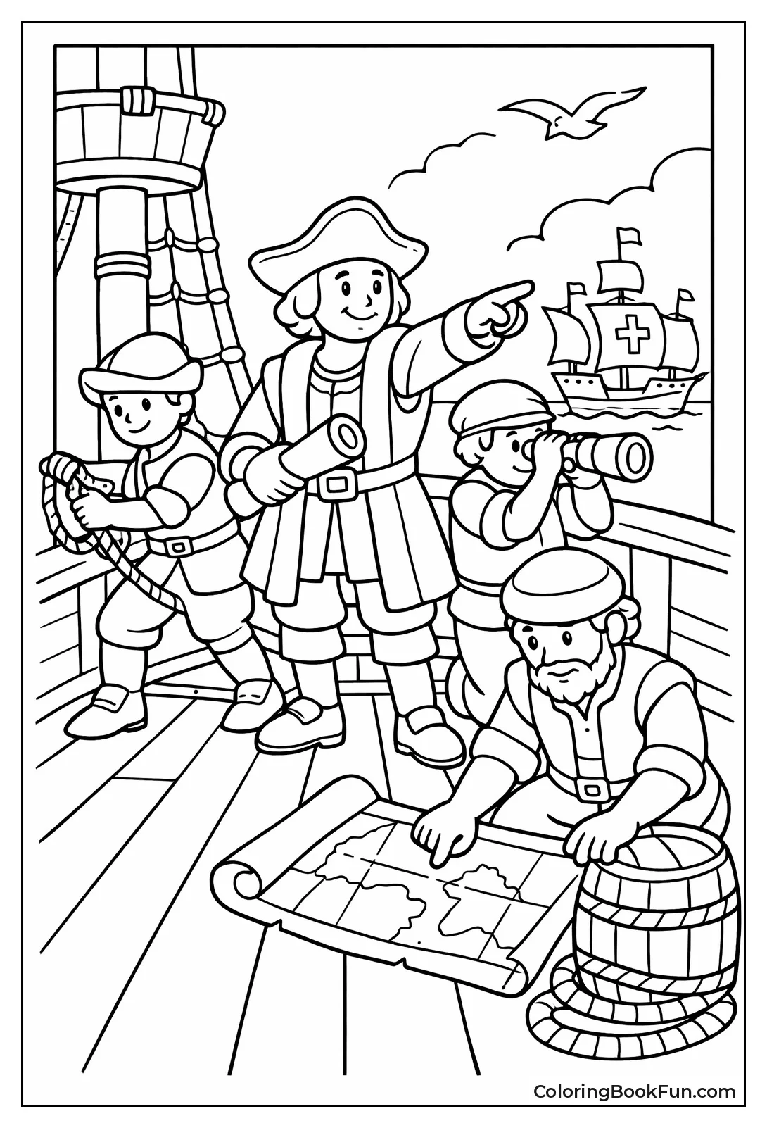 Sailors Working on Deck