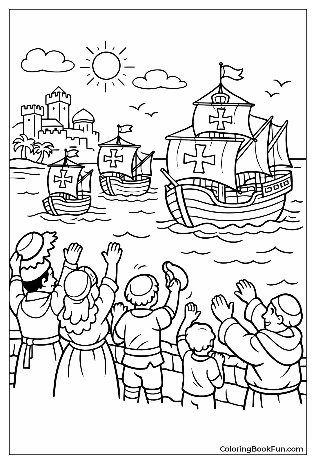 Ships Leaving Spanish Dock