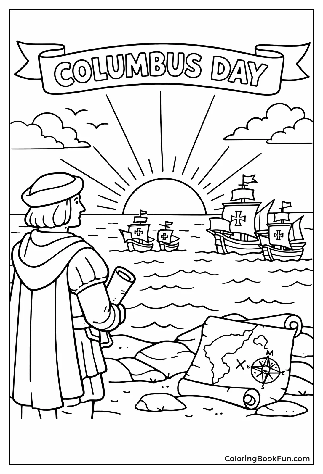 Sunrise Over Calm Ocean