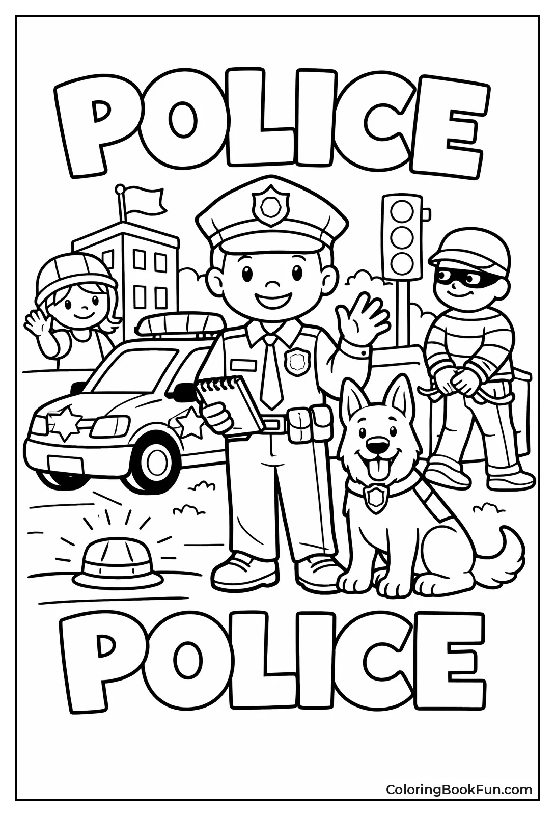 Bubble Letters Say Police